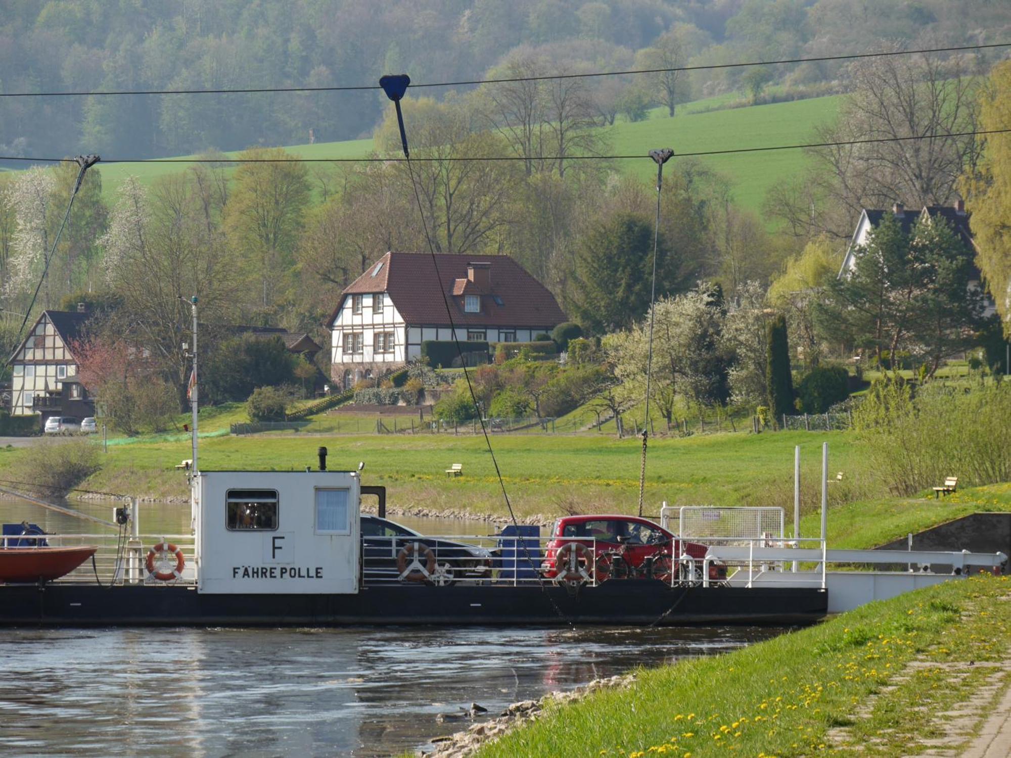 Ferienwohnung Weserblick Polle Esterno foto