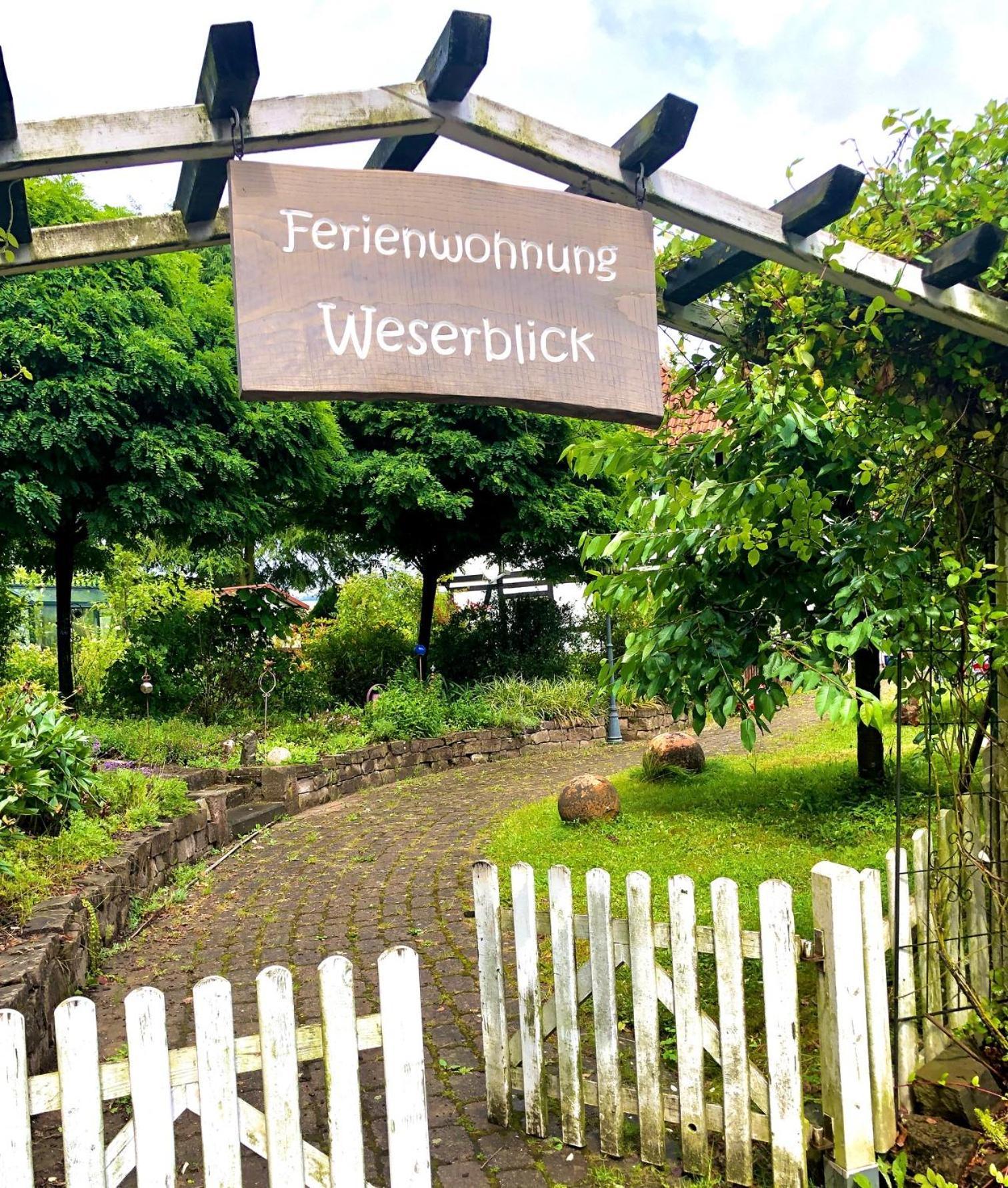 Ferienwohnung Weserblick Polle Esterno foto