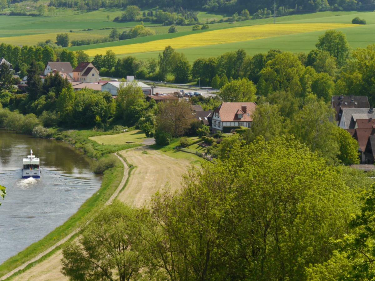 Ferienwohnung Weserblick Polle Esterno foto