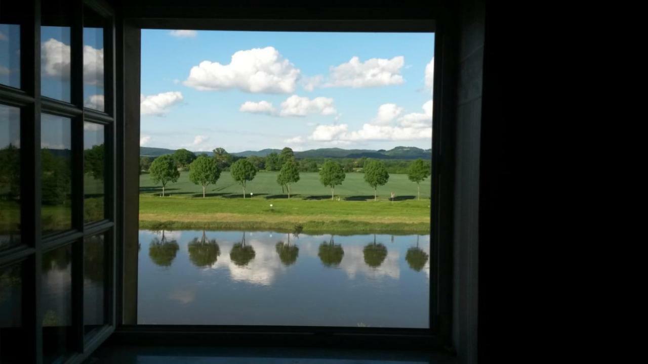 Ferienwohnung Weserblick Polle Esterno foto