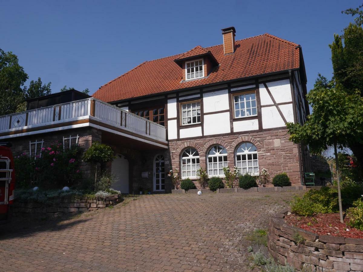 Ferienwohnung Weserblick Polle Esterno foto