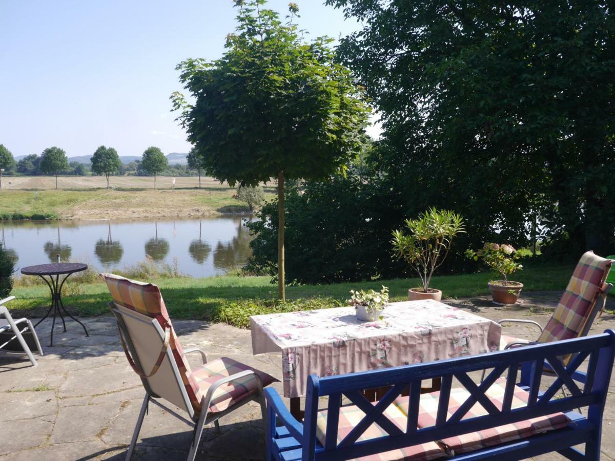 Ferienwohnung Weserblick Polle Esterno foto